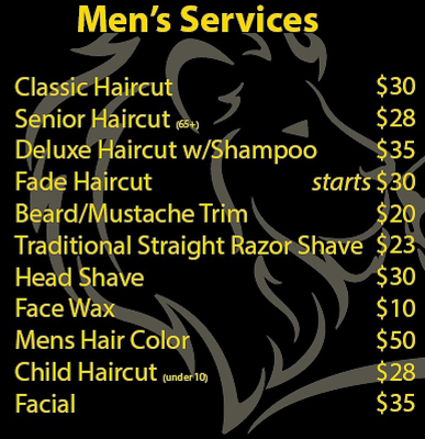 Men's prices